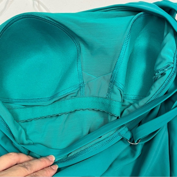 Lands' End Teal Women Swim One Piece - Picture 6 of 7